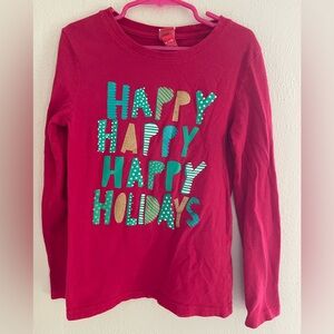 Young Child Size 7-8‎ Happy Holidays T Shirt